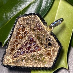 Vintage Crystal Pendant Estate Jewelry Pre-Owned Unusual Gem-Shaped