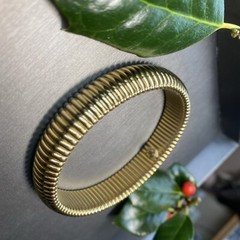 Monet Vintage Tubogas Bangle Bracelet Estate Jewelry Pre-Owned 1960s