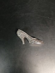 Sterling Silver 925 FAS Art Deco Marcasite High Heel Brooch