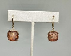 Vikki Carr Estate Napier Tiger Crystal Earrings Certificate Of Authenticity