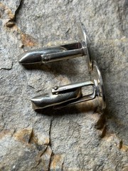Vintage Sterling Silver Cufflinks Cuff Links Aztec Mayan Design Hecho En Mexico