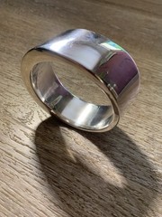 David Varsano,Bangle/Cuff, Modernist Rare VTG. Israel .925 Sterling Silver 2.5oz