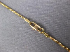 ESTATE 14KT YELLOW GOLD 1MM SOLID BOX 16″ ITALIAN CHAIN WITH LOBSTER LOCK #27400
