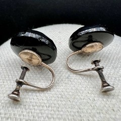 Vintage Brooch Lot Coro Coin Avon Filigree Sterling Enamel Earrings Black Gold