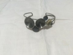 Woman’s Christophe Poly, Modernist, Cuff Bracelet, 2.25 in diameter