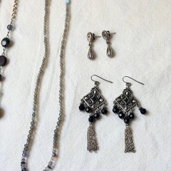 Vintage Jewelry Lot Whimsigoth Necklace Earring Grunge 90s Y2K Dark Academia