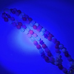 Vintage Beaded Choker Necklace Orange And Ivory Beads Estate Find