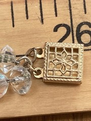 Aurora Borealis Crystal Necklace 2 Strand 25″ 31″ Vintage Chain Strung GF Clasp