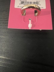Betsey Johnson Acrylic Butterfly Necklace Earrings and Ring Set-G3