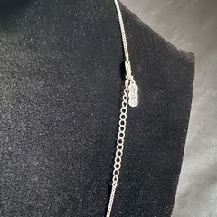 Camrose & Kross CZ Silvertone Cross Necklace JBK Chain COA Jacqueline B Kennedy