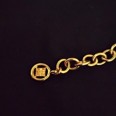 Vintage Givenchy Triple Row Goldtone Curb Link 16″ -18″ Heavy Chain