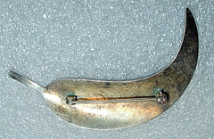 Antique Vintage 1950-60s Maker Marked STERLING *Feather *Leaf PIN BROOCH *FINE