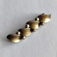 TEKA Brooch Silver 835 Art Deco Brooch Bar Theodor Klotz Germany, 1970s, vintage
