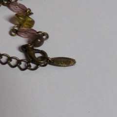 Vintagek Pink & Yellow Beads & Gold Tone 17.5″ Necklace – VCLM
