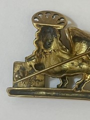 MMA Pendant Pin Lion St Mark Signed Metropolitan Museum Art Estate Jewelry 1984