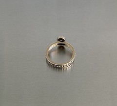Vintage Ross Simons Dainty Citrine Solitaire Ring Vermeil 925 Silver Size 7