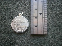 Date to Remember Vintage Sterling Silver Charm Pendant 3.0g No Engraving