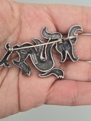Signed Metropolitan Museum of Art MMA Sterling Silver 925 Dragon Pendant Brooch