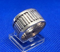 (05) FRM Native American Vintage 925 Sterling Silver Ring 9.63g size 9.25 A.Lee