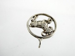 Vintage Sterling Silver Zodiac Ram Aries Pendant 1.8g 7/8 Inch Length