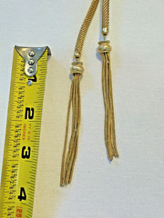 Vintage FRANCOIS Gold Statement Necklace With Tassels