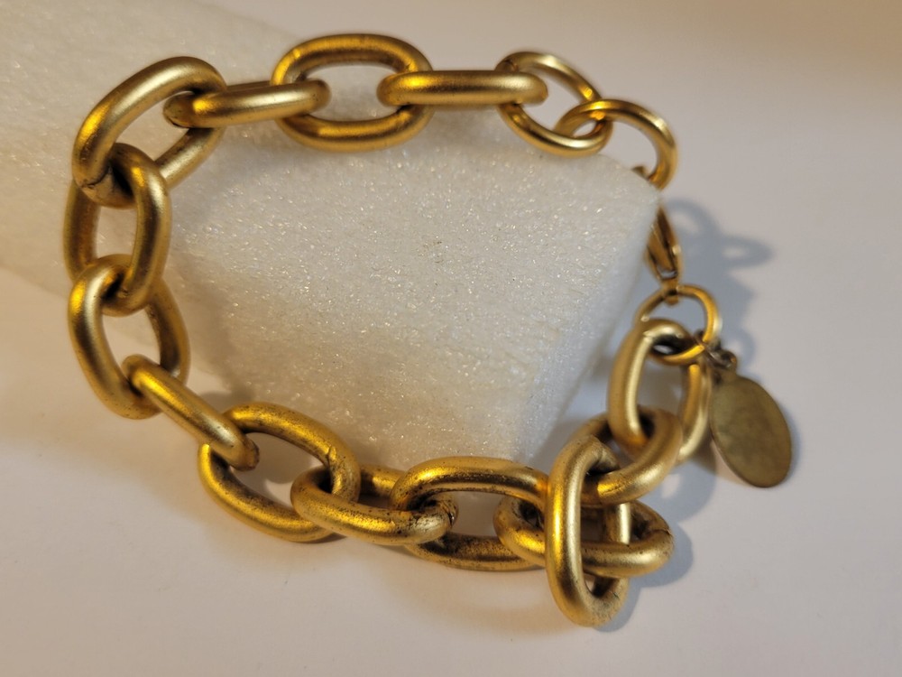 Vintage Maximal Art Goldtone Link Bracelet