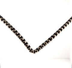 Vintage Silver Plate V Collar Choker Necklace 5mm 15.5