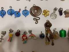 Vintage & Modern Costume Jewelry Pendant Charms Mixed Lot Of 110+