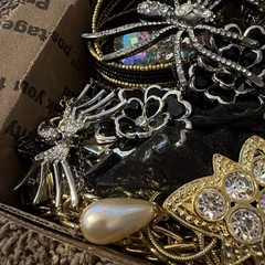 Vintage to Now Jewelry Lot, ALL WEARABLE Untested. No Broken. Box A5