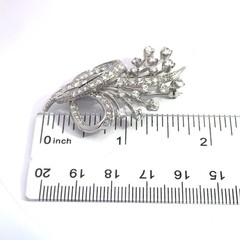 Platinum Diamond (1.75-2.00ct) Vintage Brooch Pin