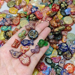 1.7oz Vintage Now Bulk Jewelry bead Lot ALL Brand New Untested 200+Mix and Match