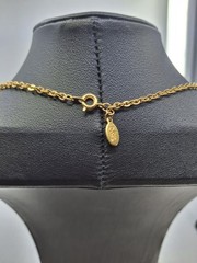 Vintage Joan Rivers Gold Plated CrystalAccented QuartzWatch Pendant Necklace 30″