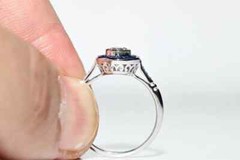 Art Deco Style Round Lab Created Diamond & Sapphire Halo 14K White Gold FN Ring