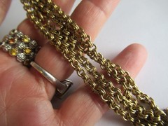 Vintage 60’s gold tone chain Necklace 24 inch