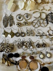 Huge 251 pairs Earrings Pierced Mixed Stud Dangle Chandelier Hoop