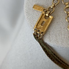 Vintage Monet Gold Tone 3-Strand Necklace Adjustable Length 16-18”