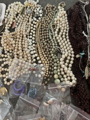 250 vintage to now lot wearable craft necklace earrings brooch jewelry 15 pounds