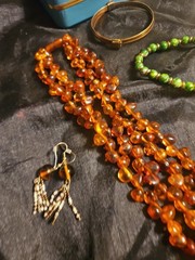 Grandma’s Jewelry Costume Jewelry Lot With Gold