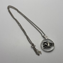 Pendant Necklace Pristine Sarah Coventry 1974 Zodiac Taurus Silver Tone