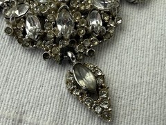 Vintage 1950s or 1960s Signed Hollycraft Rhinestone Necklace choker