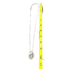 Natural Geode Floating Crystals Herkimer Diamond Sterling Silver Necklace New