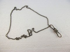 Unisex Vintage Pewter Knotted Rope Pendant Necklace