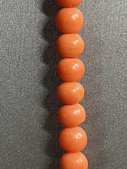 Antique Natural Satsuma Coral Almost Perfect Cascading 4.7mm-8.5mm