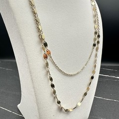 Vintage Sugarfix Gold-Tone Oval Link Chain Collectible Retro Lobster Layered