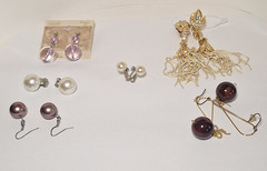 Lot of 3 Vintage Unbranded & 3 Branded Sterling & Japan Fashion Earrings