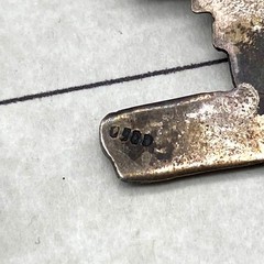 Vintage Tribal Figure 900 Silver Brooch Pin Pendant