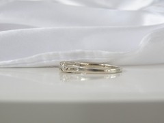Vintage Sterling Silver 925 Diamonique CZ Stack Band Ring Size 9