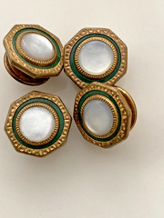 Vintage Snap Link Dress Studs – Patent Pending – Mother of Pearl – Early Ones