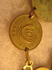 Vintage East Africa, Kenya, Uganda, 1942 coin jewelry bracelet