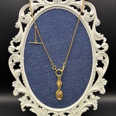 Vintage 12k Gold Filled Pocket Watch Chain FOB, Dog Clip, T-Bar, O-Ring, Cameo